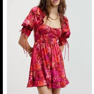 For love and lemons mini dress, size XS, red